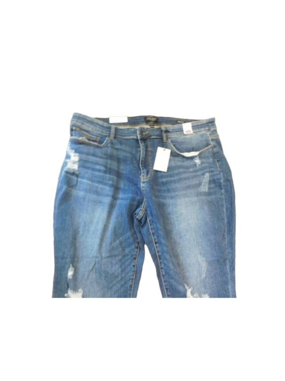 Judy Blue Size 22W Plus Size Distressed Mid Rise STRETCH Denim Jeans NWT - Picture 2 of 3